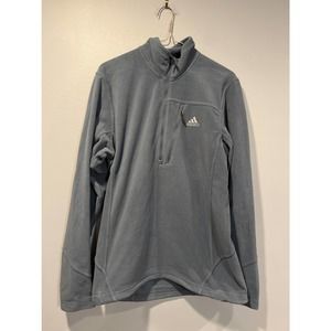Adidas Men’s Outdoors" 1/4 Zip Blue Lightweight Pullover